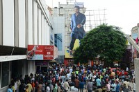 Jai Lava Kusa Movie Hungama At RTC X Roads